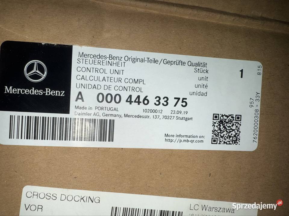 Moduł IPPC Mercedes Actros MP4 Mp5 A0004463375 Warszawa