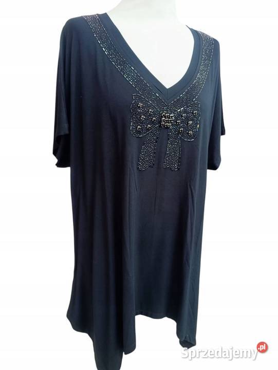 Ekskluzywna tunika PLUS SIZE z kokardą z łódzkie Pątnów