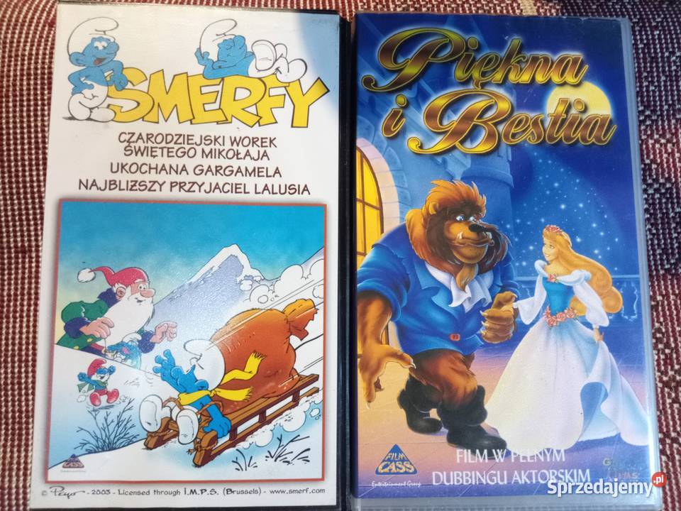 Kasety VHS Smerfy Piękna i Bestia Pozostałe dolnośląskie Świdnica