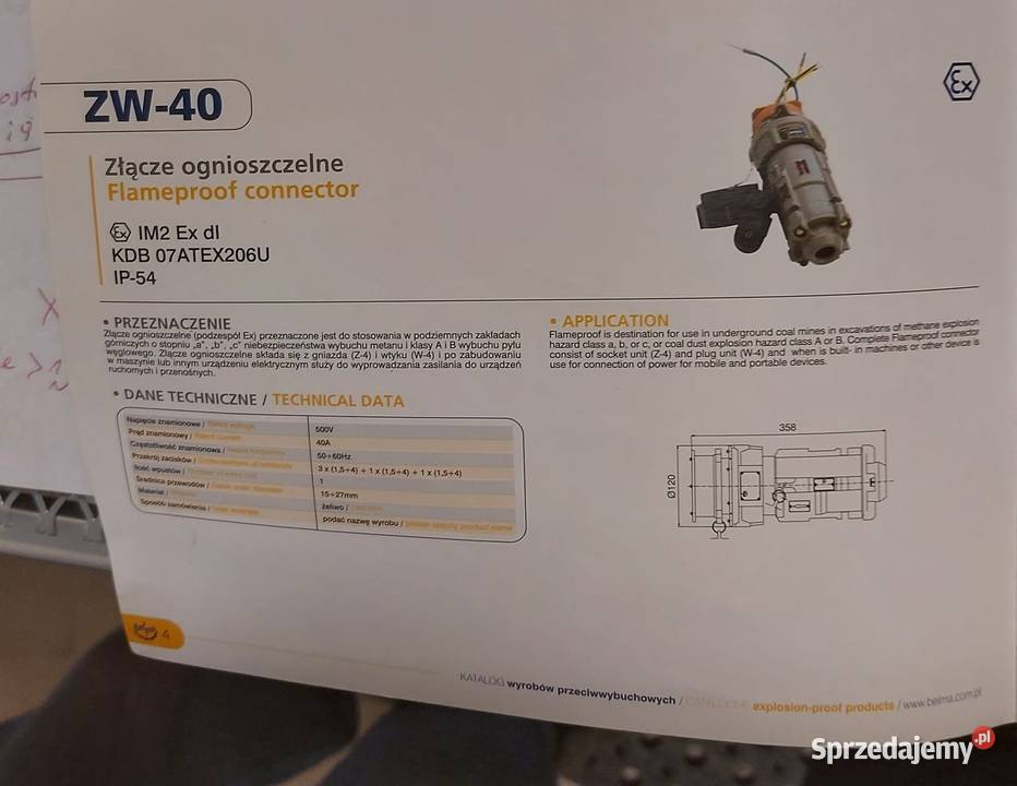 Sprzęgnik ognioszczelny Belma typ SO Dąbrowa Górnicza sprzedam