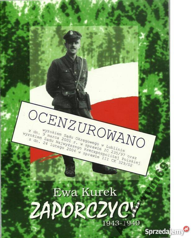 ZAPORCZYCY 1943 1949 Żołnierze Wyklęci KUREK historyczne Żukowo