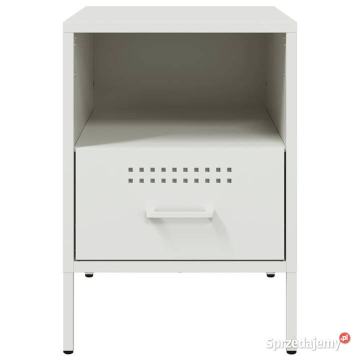Szafka nocna biała 36x39x505 stal WM843064