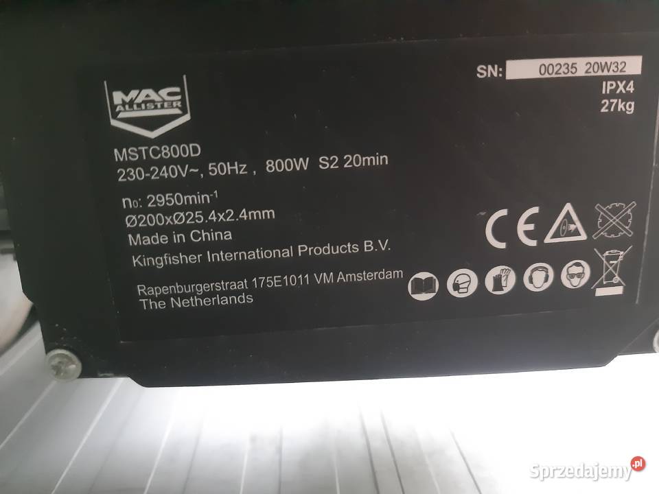 Przecinarka do glazury MacAllister 800 W 620 mm Kraków