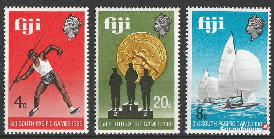 FIDŻI FIJI IGRZYSKA PACYFIKU 1969 CZYSTY Łódź sprzedam