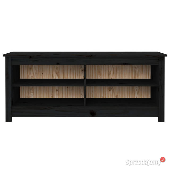Szafka na buty czarna 110x38x455 drewno sosnowe Dom i Ogród Warszawa