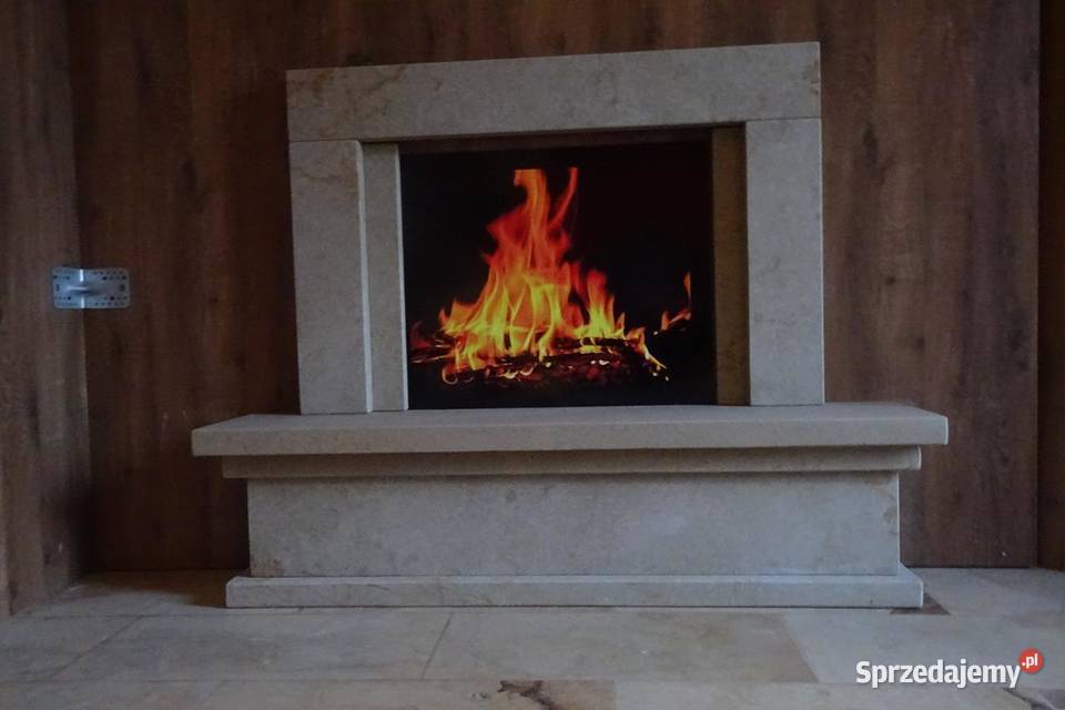 Portale kominkowe kamienne pod wkład elektryczny Wielgomłyny