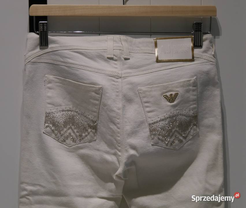 Armani Jeans świetne spodnie cyrkonie 36 S