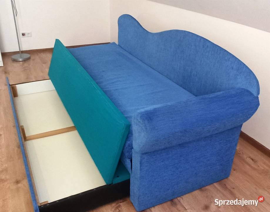 SOFA tapicerowana 140 x 205 ze skrzynią używana Klebark Mały