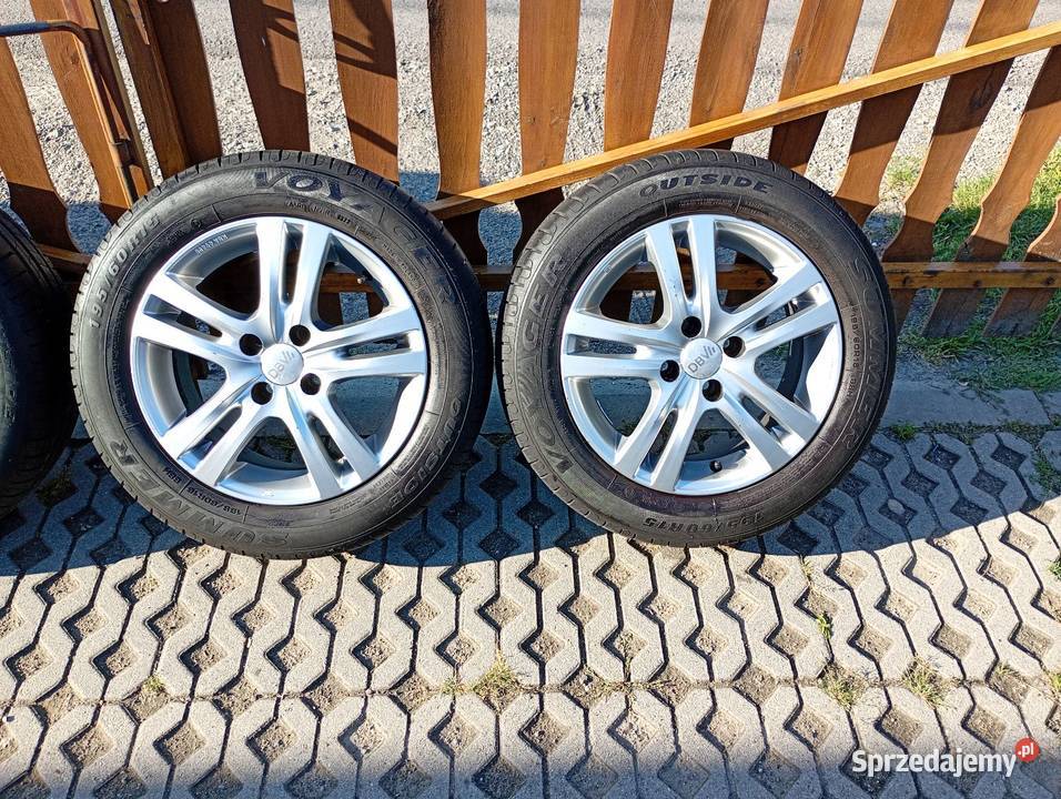 Opony letnie z alufelgami 19560R15 Opel Renault 15cale Rzeszów