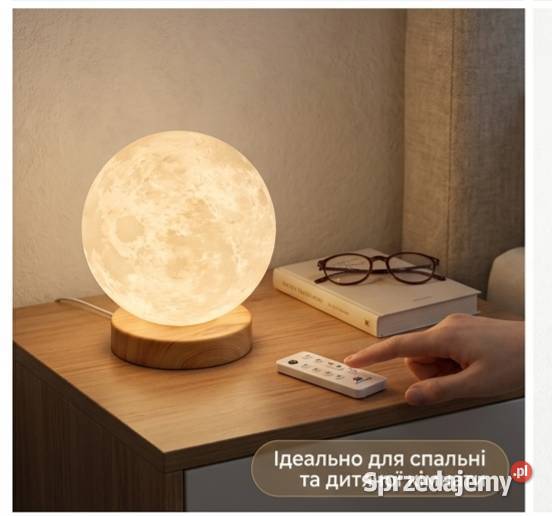 Nowa lampka księżyc 3D DENG JR 150mm z pilotem Lampy