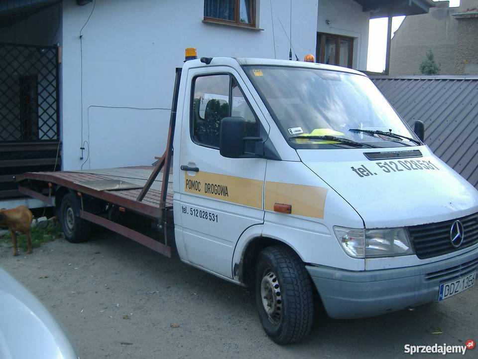 Mercedes Sprinter auto laweta 23 benzyna GAZ Dzierżoniów sprzedam