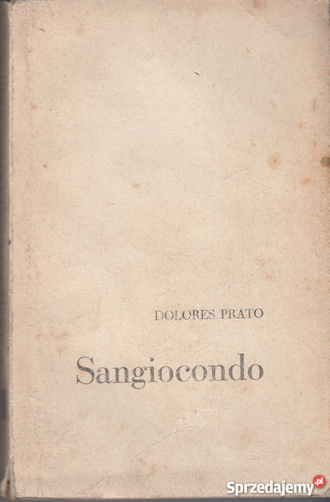 0957 SANGIOCONDO DOLORES PRATO Czyrna sprzedam