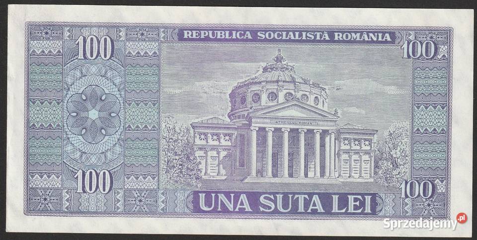 Rumunia 100 lei 1966 stan 12 Łódź
