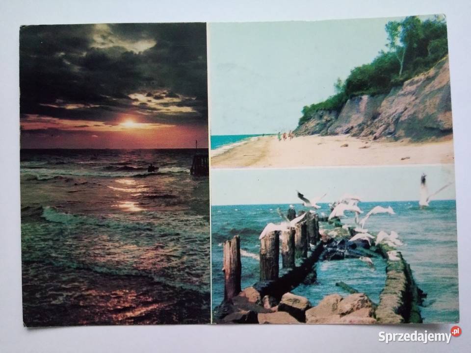 Pocztówka Bałtyk z 1973r 2 znaczki Dąbrowa Górnicza