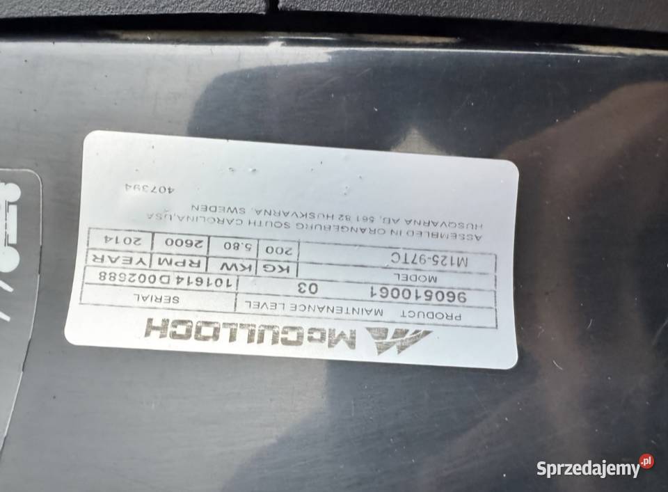 Traktorek Kosiarka Husqvarna Mculloch Opoczno sprzedam