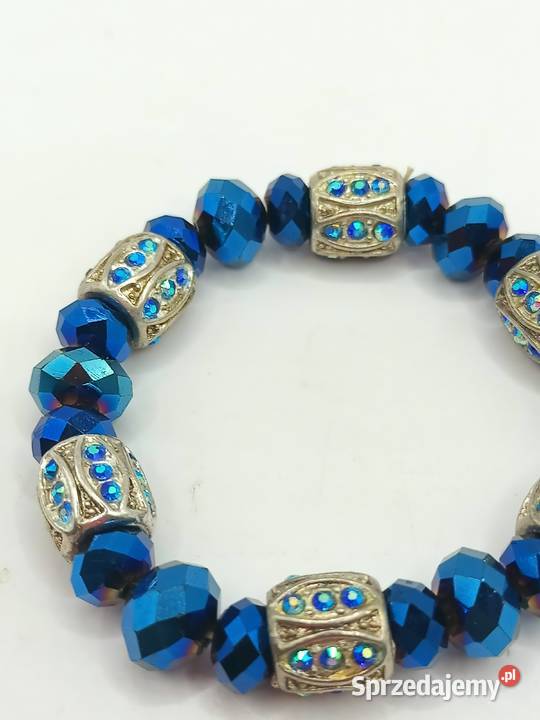 Bransoletka na gumce piękne szlify metalowe Bransoletki Zamość