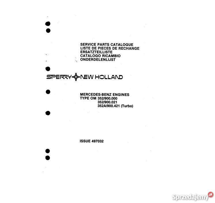 MERCEDES BENZ OM 352 silniki katalog częsci świętokrzyskie Kielce