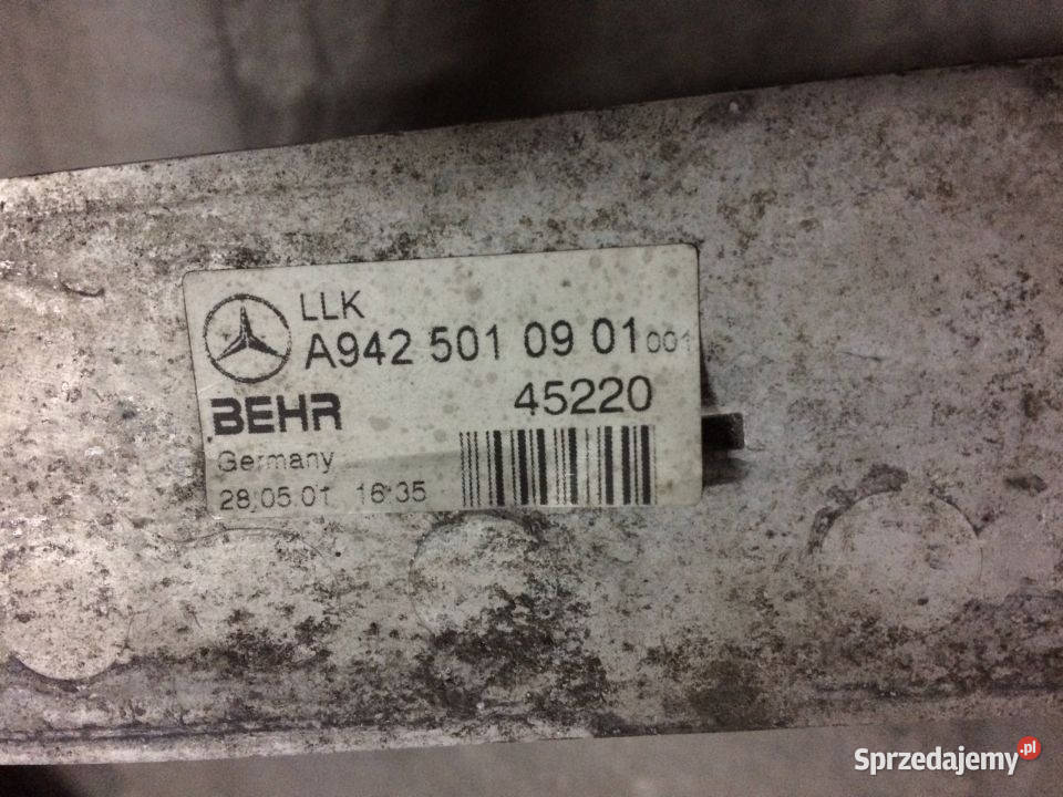 INTERCOOLER Actros 9425010901 BEHR 45220 Maszewo