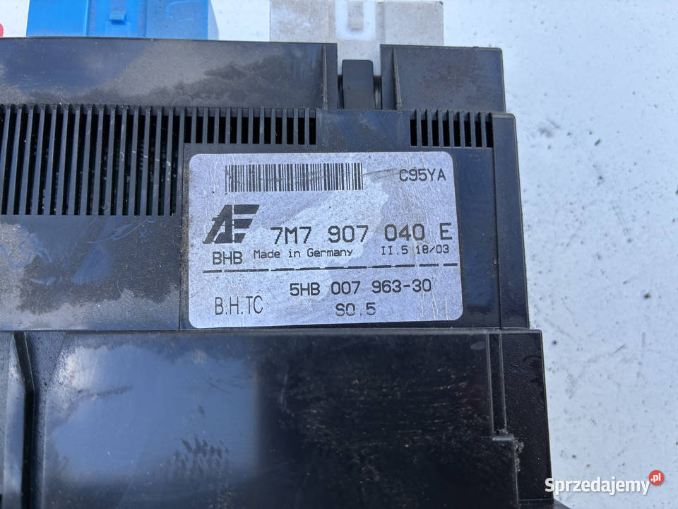 Panel Sterownia Nawiewu Volkswagen Sharan lubelskie sprzedam