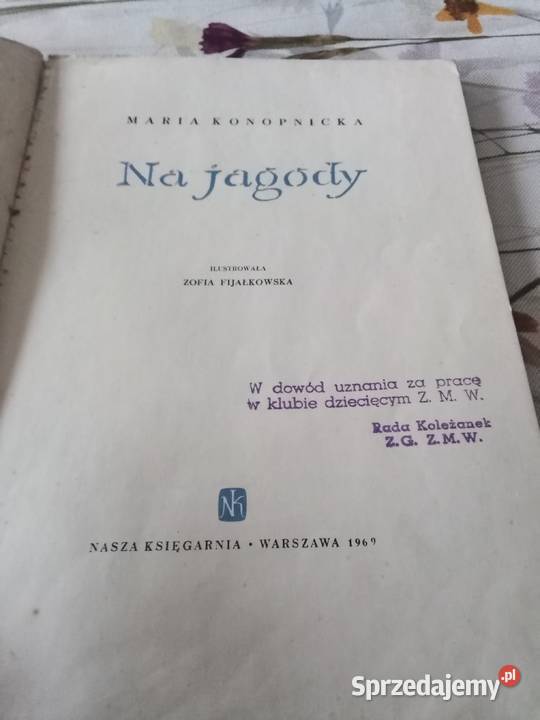 PRL książka Konopnicka Na jagody 1969 Łódź sprzedam