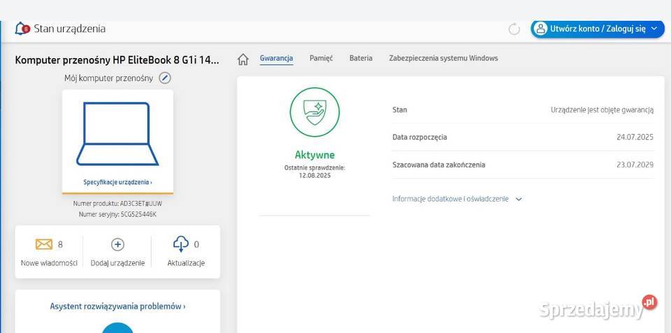 HP EliteBook 8 G1i OKAZJA Najnowszy model HP Jelenia Góra
