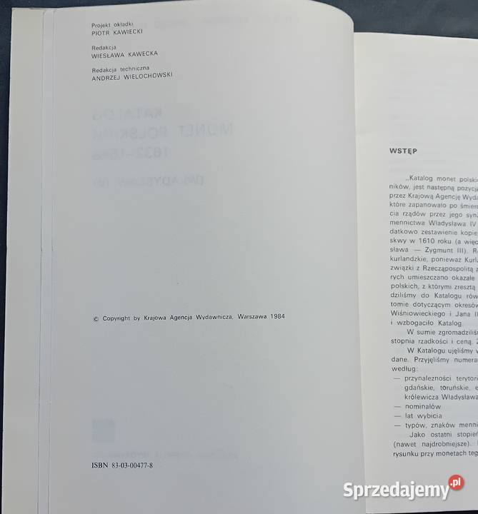 Cz Kamiński J Kurpiewski Katalog monet polskich Koźminek