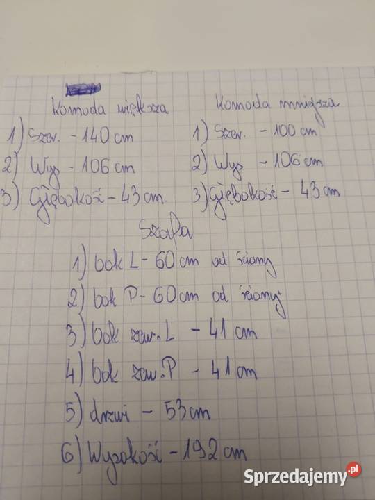 Szafa narożna i dwie komody dąb sonoma Wrocław sprzedam