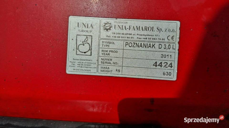 Siewnik zbożowy Unia Poznaniak dwutalerzowy 3m sprzedam