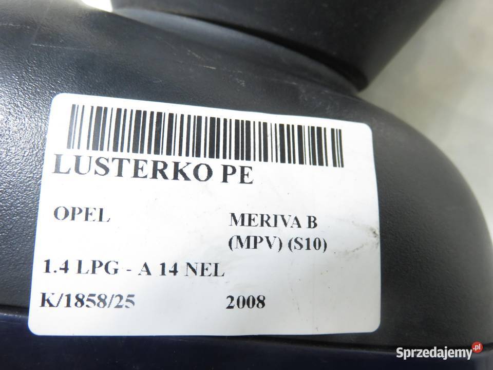 LUSTERKO PRAWE OPEL MERIVA B Z20Z sprzedam