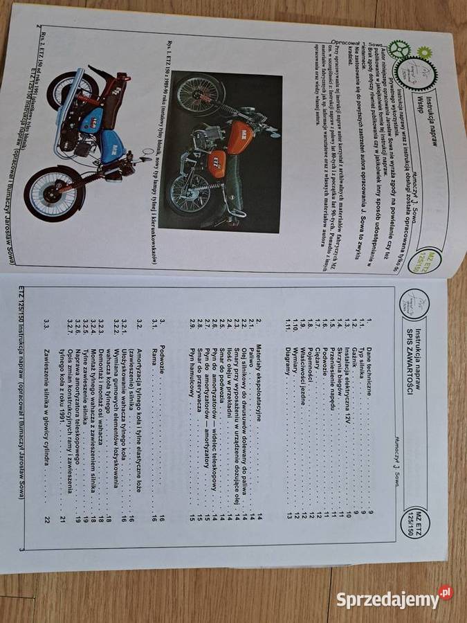 Mz etz instrukcja Paczkowo