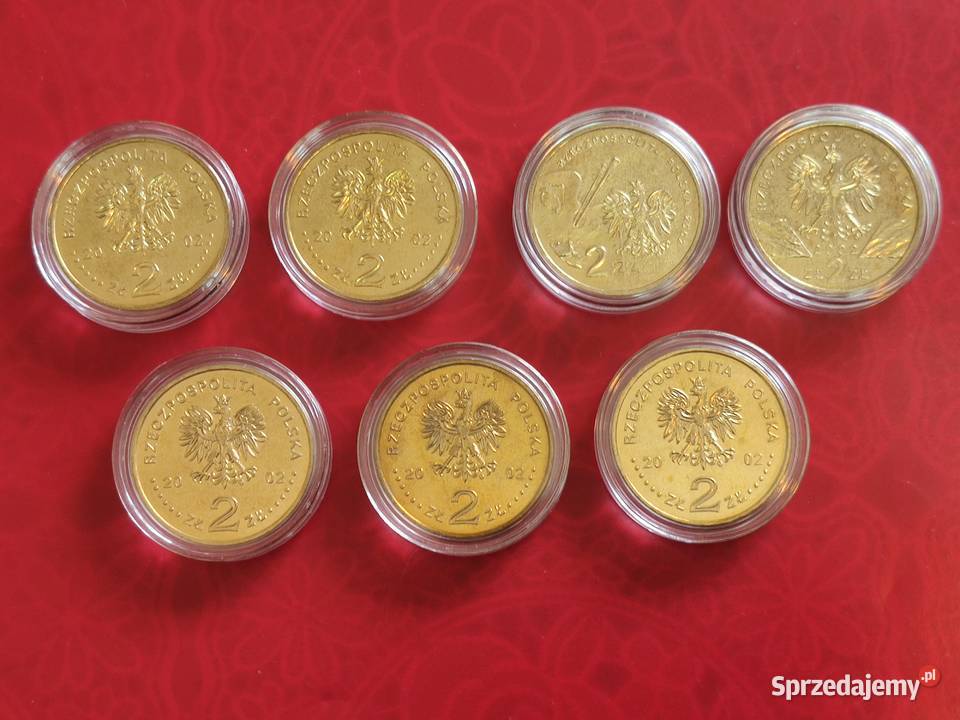 2002r Kompletny rocznik 7 monet 2 GN pomorskie