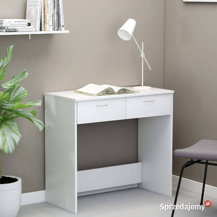 Biurko białe 80x40x75 materiał drewnopochodny
