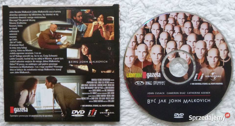 Film DVD Być John Malkovich z gazety Warszawa