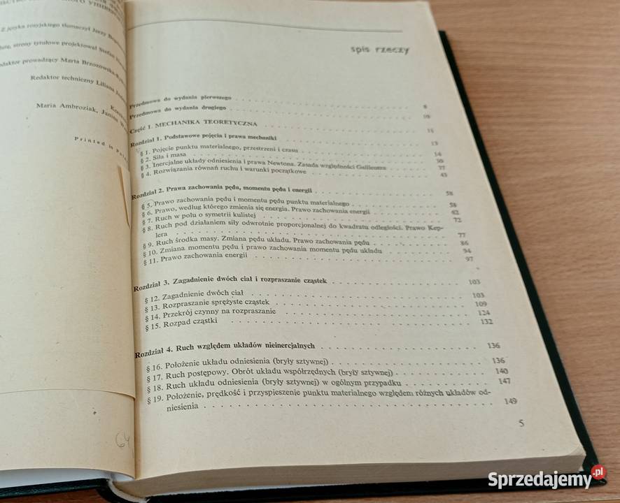 Mechanika teoretyczna Olchowski Kurs Mechaniki fizyka Kultura i Rozrywka Gdańsk