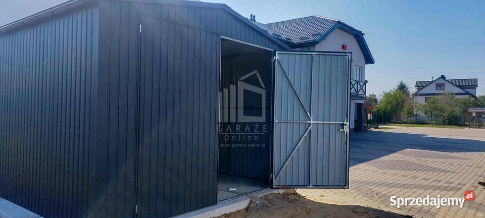 Garaż Blaszany Hala 4x5m Brama dwuskrzydłowa 20m2 Wągrowiec
