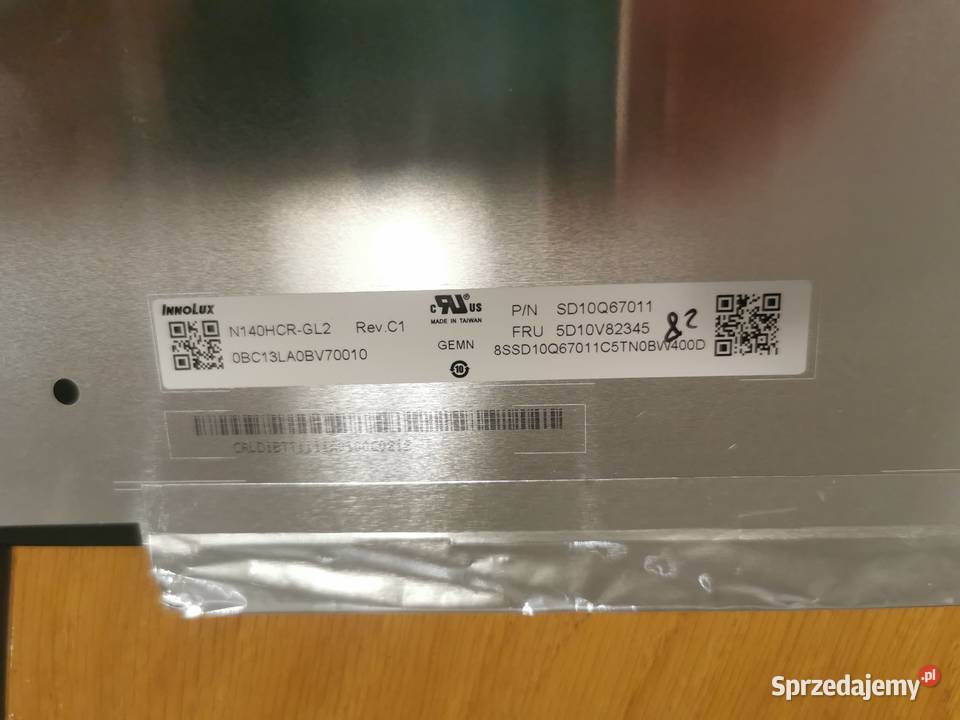 Matryca lenovo carbon matowa N140HCRGL2 revC1 Łódź