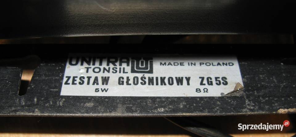 Głośnik samochodowy PRL Unitra Tonsil ZG5S Dąbrowa Górnicza