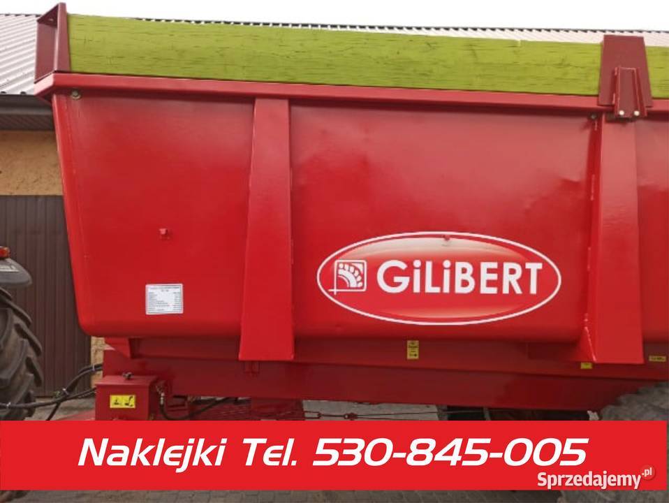 Naklejki na przyczepę Gilibert Pleszew