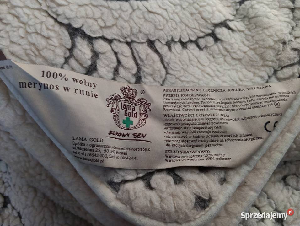 Kołdra wełna wool merynos w runie kołdra Karniewo