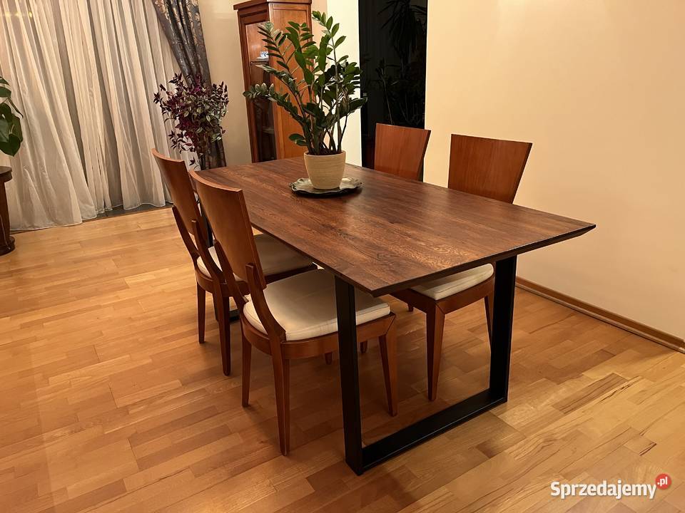 Stół dębowy loftowy do jadalni 180x85 dostępny Gliwice