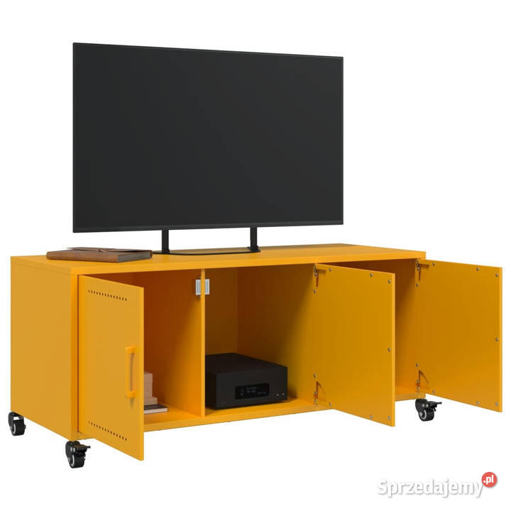 Szafka RTV musztardowa 1005x39x435 stal WM846647