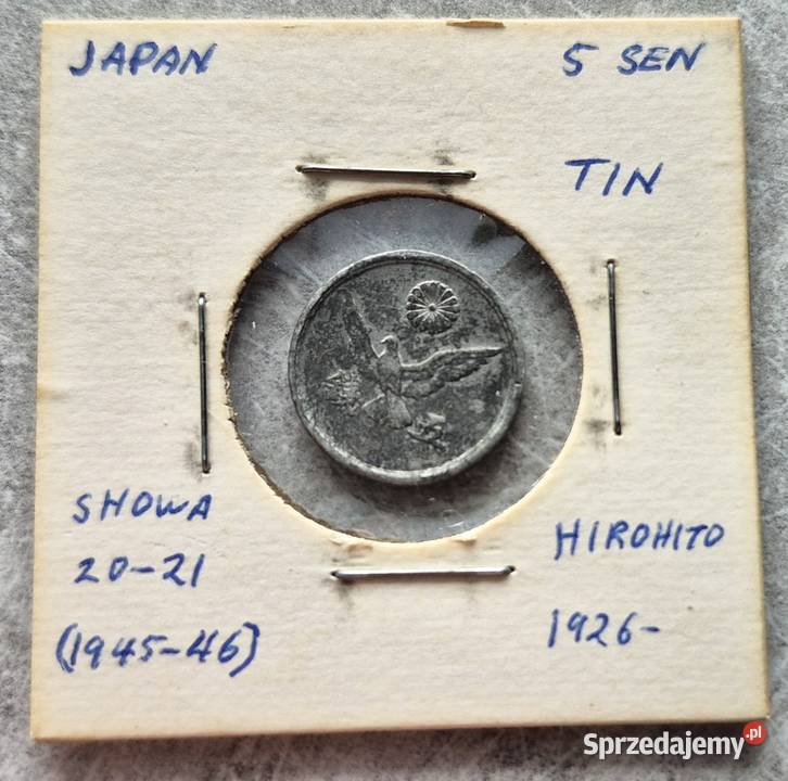 C5 JAPONIA 5 Sen 1945 r Wola Kruszyńska