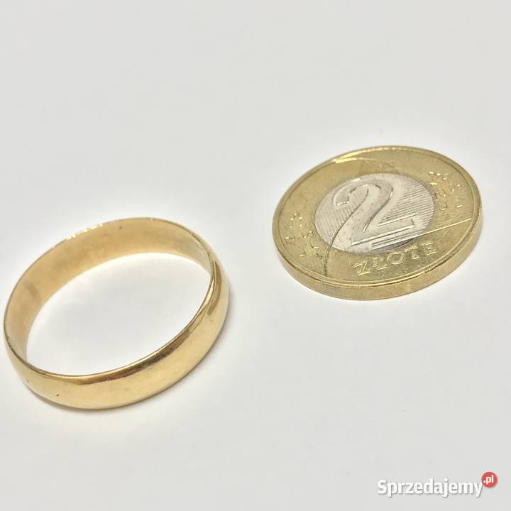 Złota OBRĄCZKA damska 750 18K Jerusalem PIĘKNA mazowieckie Warszawa