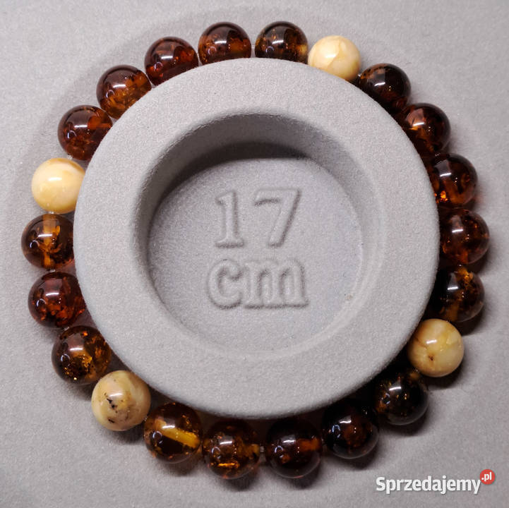 Bransoletka z bursztynu BURSZTYN bałtycki kulka Warszawa