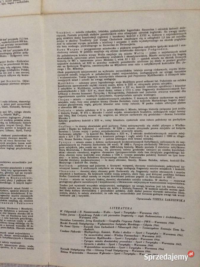 203 Mapa Województwa Szczecińskiego Szczecin