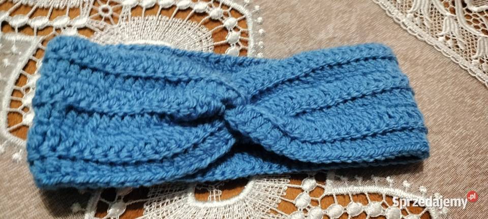 Ręcznie robiona opaska na głowę ciepła śląskie sprzedam