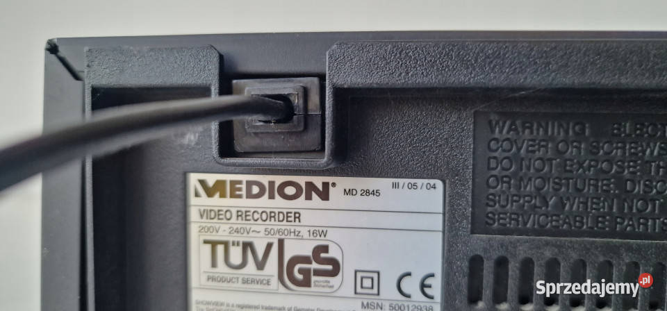 Video magnetowid medion MD2845 VHS Międzychód