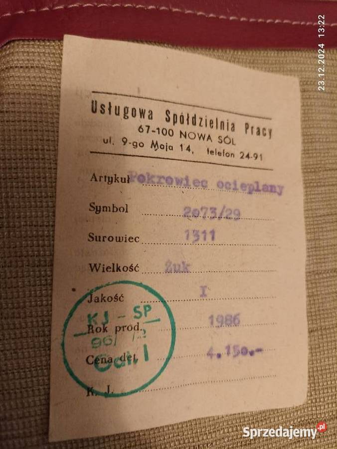 Osłona zimowa maski Żuk Nysa kołderka pokrowiec Karoseria Wrocław