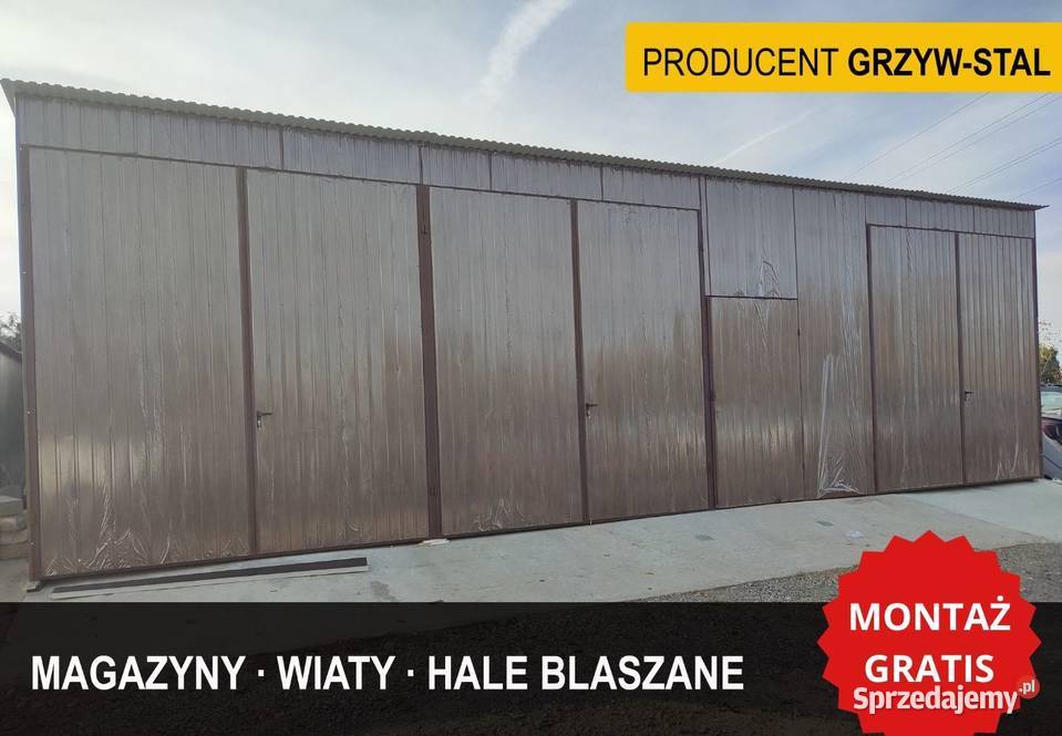 Garaż Blaszany Wiata Blaszana Hala Magazyn Nisko