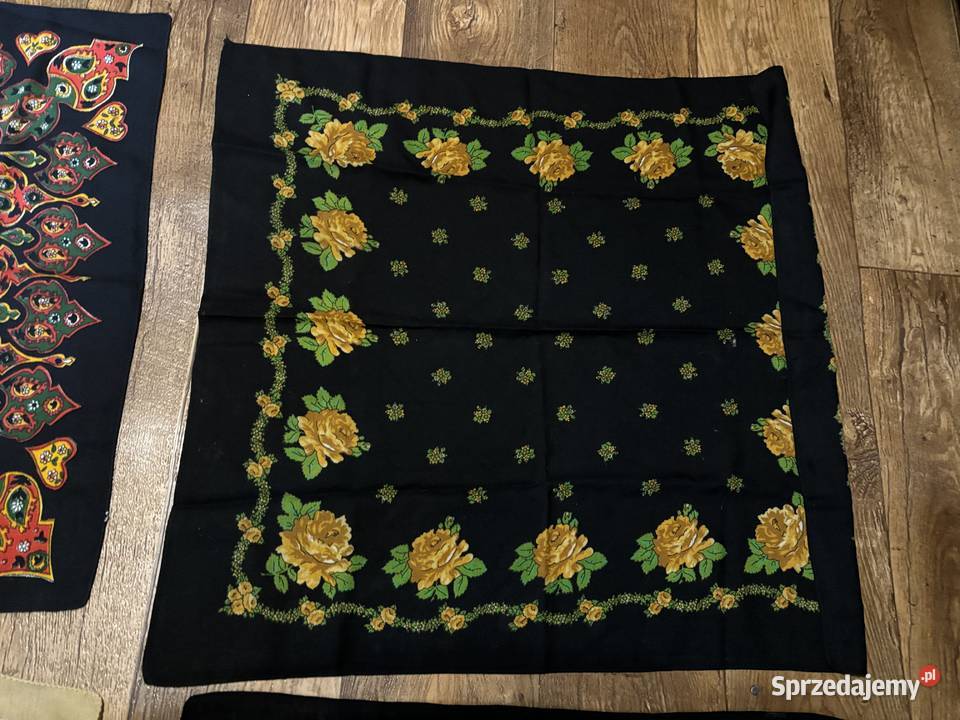 chustka babci chustki kolorowe kultowe z PRL Kosianka-Trojanówka